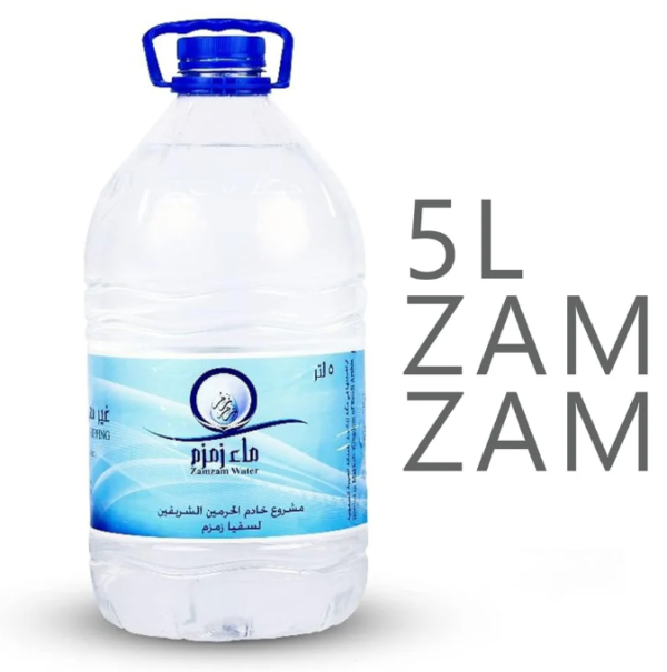 Agua zamzam 5litros Agua Zam Zam alcalina y rica en minerales para bienestar