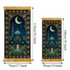 Alfombra de rezo - Dibujo medina (2) Alfombra de Rezo con Kaaba, Luna y Estrella — Sajjada Islámica Diseño Clásico