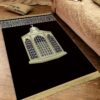 Alfombra de rezo islamica - Meca (4) Alfombra de Rezo La Meca — Sajjada Artística con Diseño Decorativo de la Kaaba