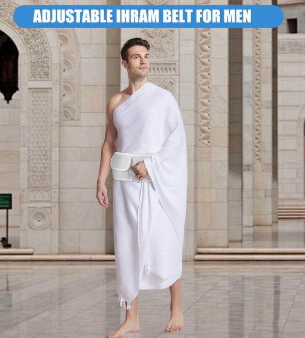 Cinturón de Ihram ajustable y seguro para Hajj y Umrah