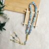 Tasbih - Tasbeeh - rosario musulman AZUL-MARRON 1 Pack de 6 Tasbihs Elegantes de Colores - Rosarios Musulmanes para Oración Diaria