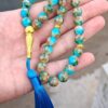 Tasbih - Tasbeeh - rosario musulman AZUL. 2jpg Pack de 6 Tasbihs Elegantes de Colores - Rosarios Musulmanes para Oración Diaria