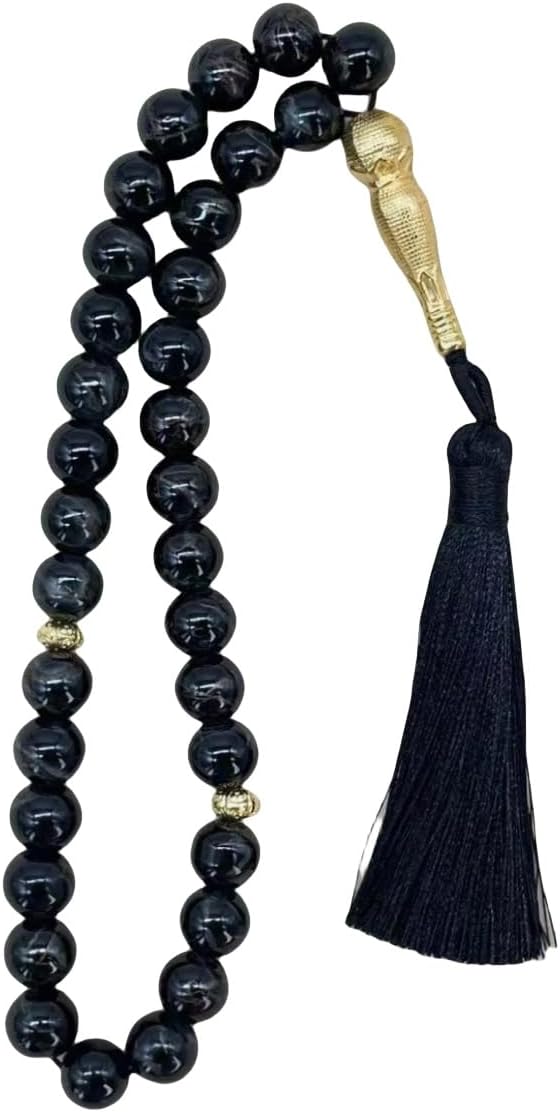 Tasbih - Tasbeeh - rosario musulman NEGROjpg Pack de 6 Tasbihs Elegantes de Colores - Rosarios Musulmanes para Oración Diaria