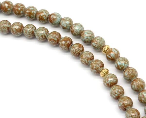 Tasbih - Tasbeeh - rosario musulman OCRE 1 Pack de 6 Tasbihs Elegantes de Colores - Rosarios Musulmanes para Oración Diaria